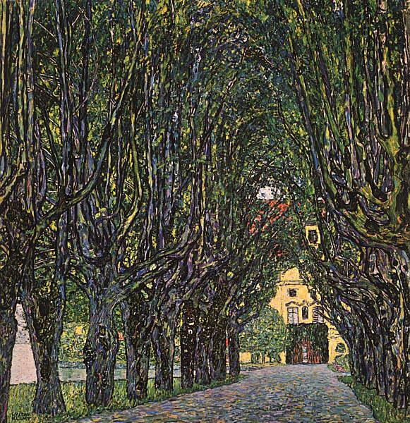 Gustav Klimt Avenue in Schloss Kammer Park China oil painting art